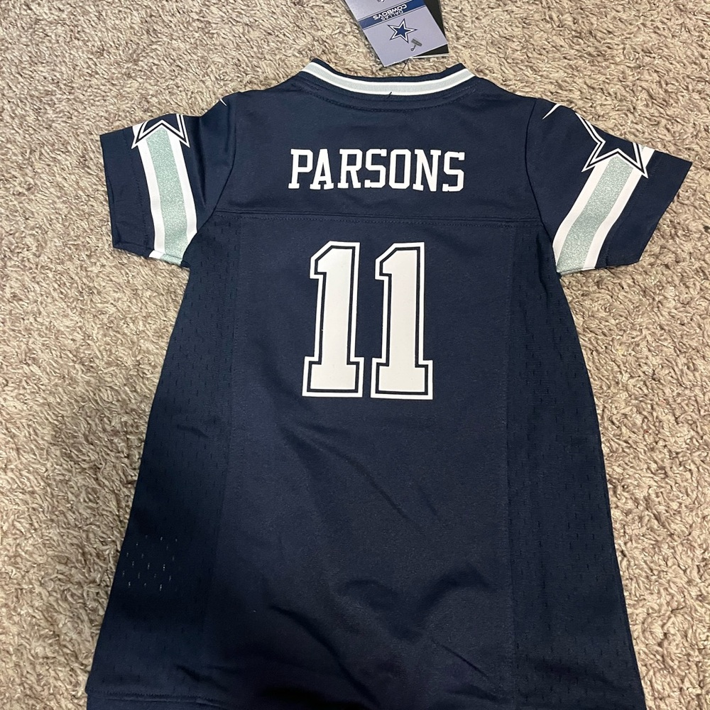 Kids Navy Blue Football Jersey